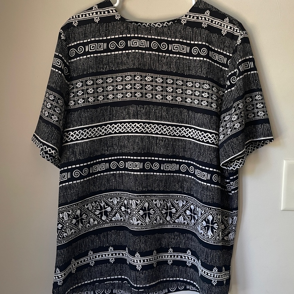 Ladies Alfred Dunner Short Sleeve Shirt, Size 16